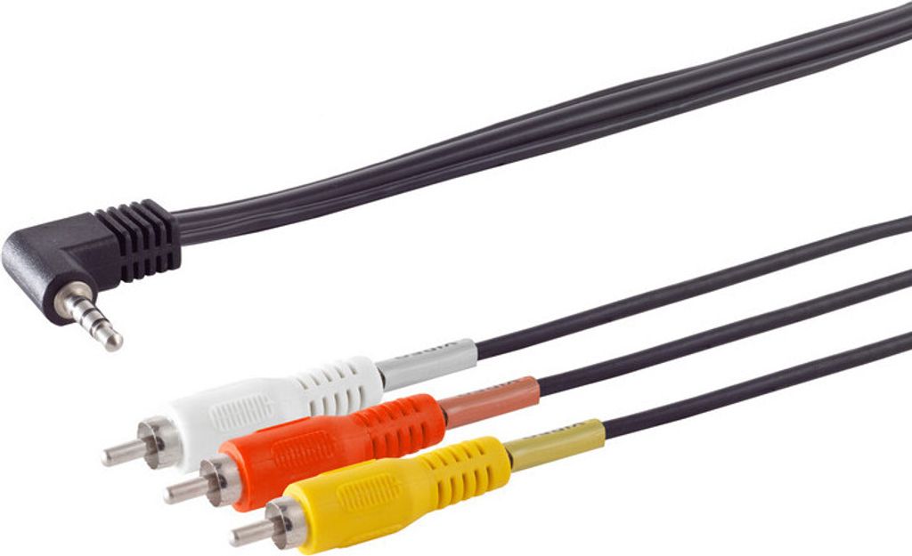 Klinkenstecker 3,5mm 4-pol./ 3 Cinchstecker 1,5m