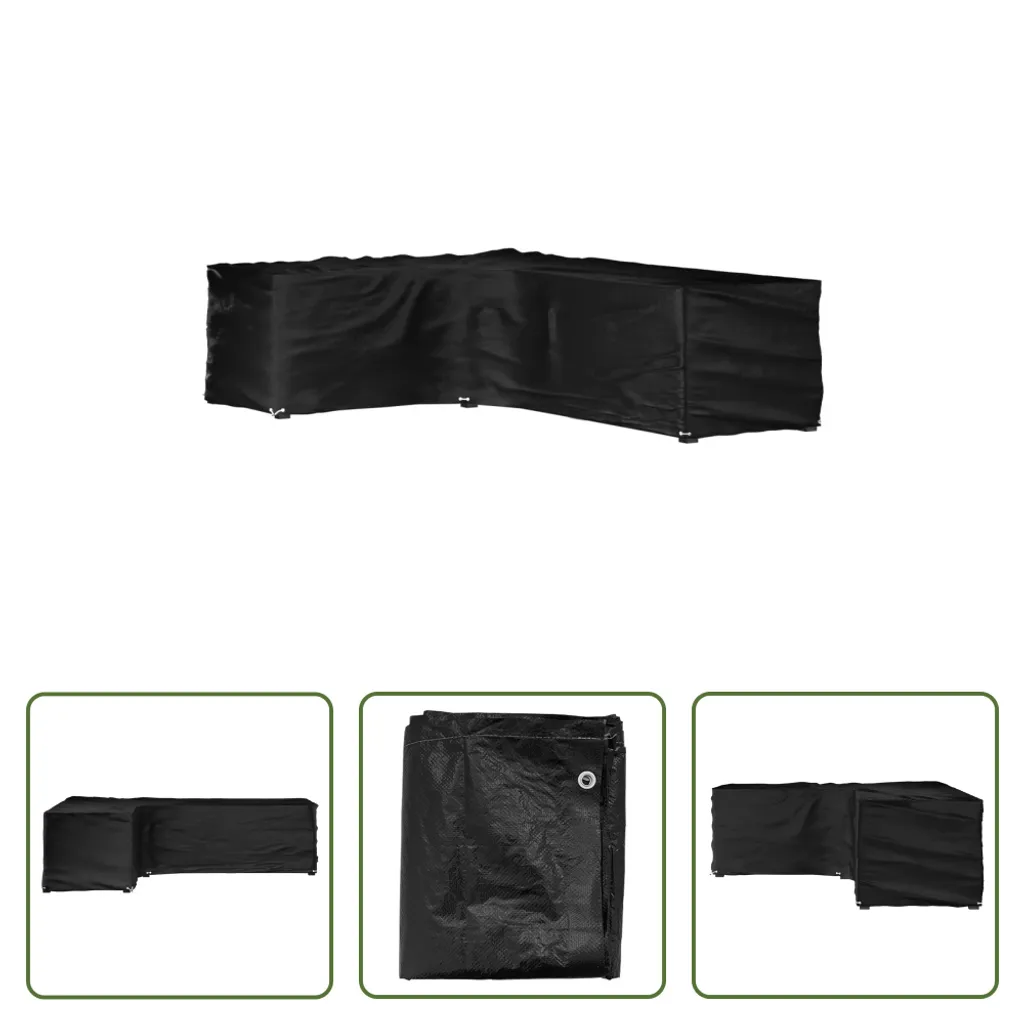 Custodia Divano Angolare Giardino 210x260x80 cm | Resistente UV - 10