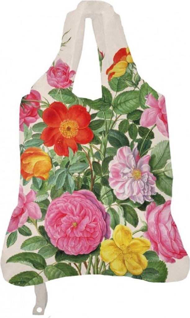 Einkaufstasche Rosen, Einkaufstaschen Stofftasche Stofftaschen Beutel Blume Rose