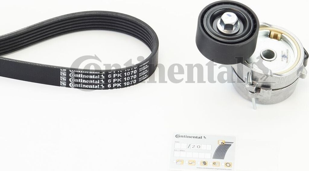 Continental ContiTech 6PK1070K5 Keilrippenriemensatz für OPEL Corsa F Crossland X (P17) CORSA F Kasten/Schrägheck passend für PEUGEOT 2008 Kombi...