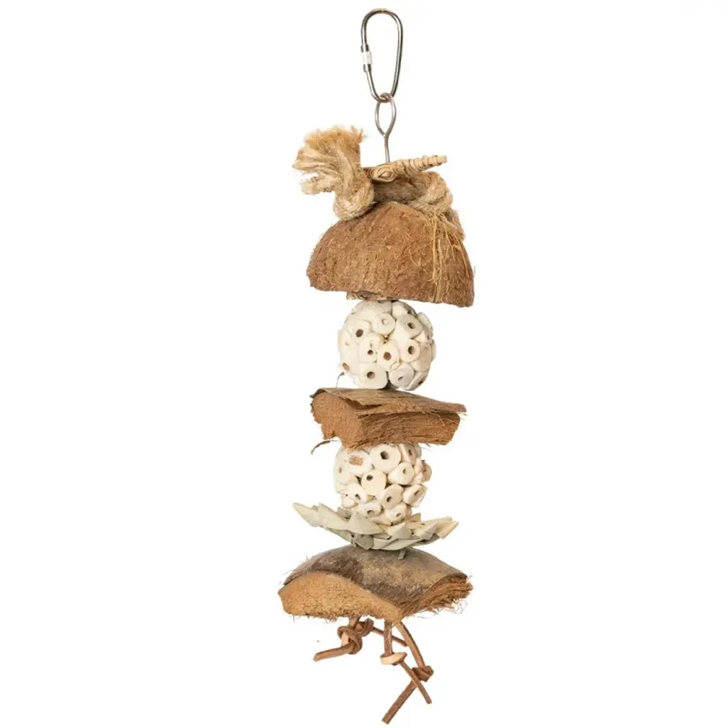 Coco Sola Bird Toy: Gioco da Masticare per Pappagalli Medi e Grandi