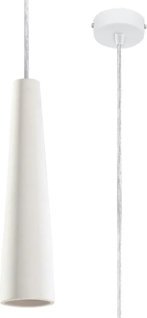 Luminaire suspendu cylindrique ELECTRA 132cm céramique GU10 Sollux 10W