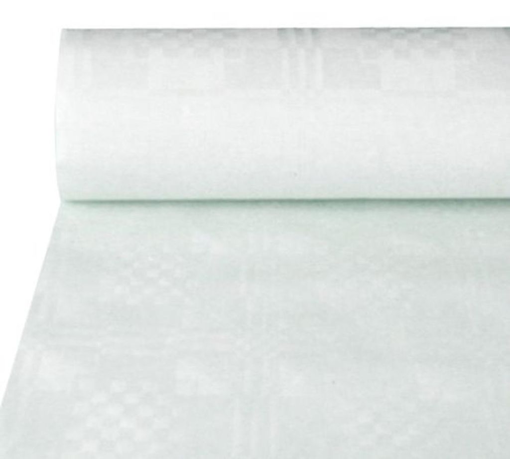 PAPSTAR Damaškový obrus (š)1,2 x (d)50 m biely Obrázok produktu 