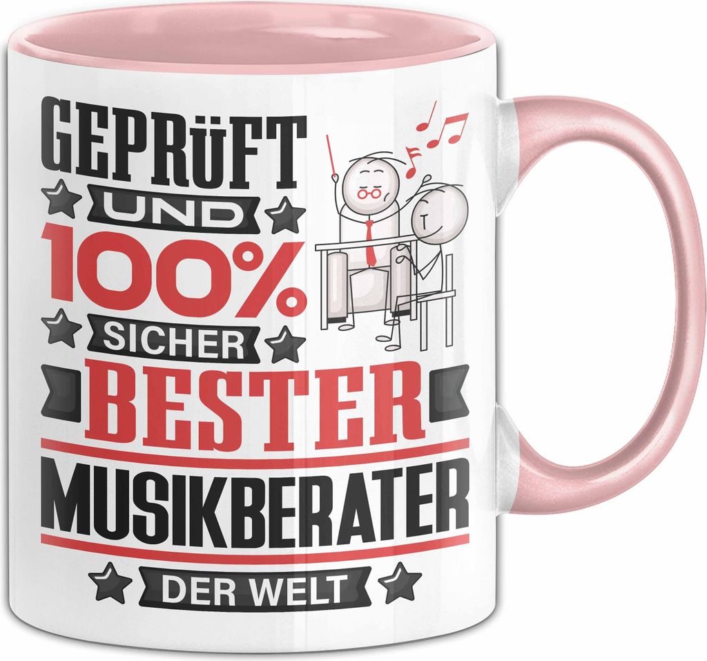 Musikberater Geschenk Lustiger Spruch für Musikberater Geschenkidee Bester Musikberater Der Welt (Rosa)