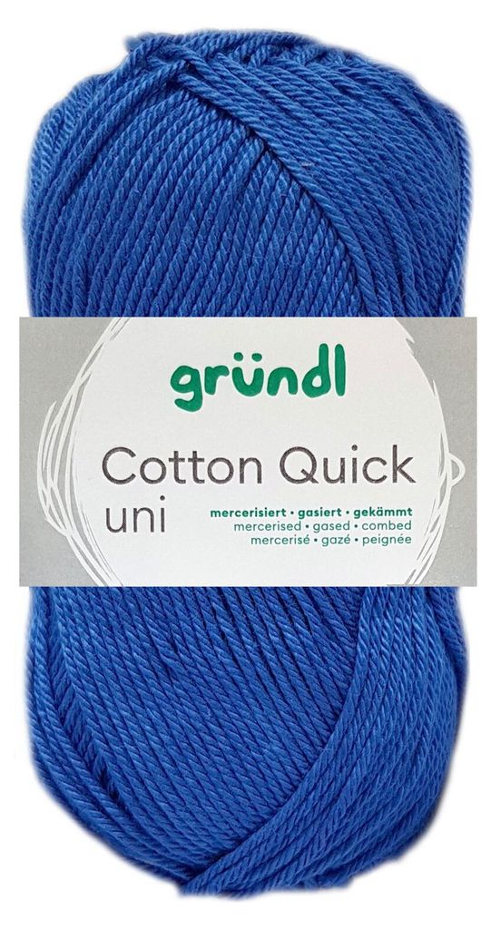 50 Gramm Gründl Baumwolle Quick Uni 089 Royalblau Produktbild 
