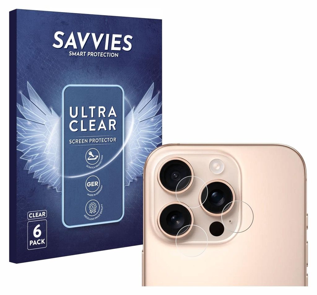 6x Für Apple iPhone 16 Pro Max (NUR Kameraschutz) Produktbild 