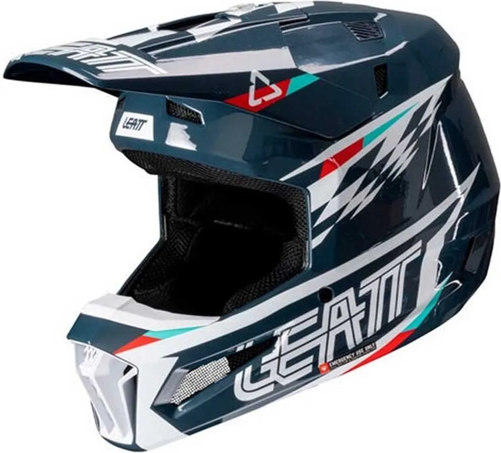 Casque Leatt 3.5 V25 Bleu S : Protection Anti-Choc et Confort Maximal MX