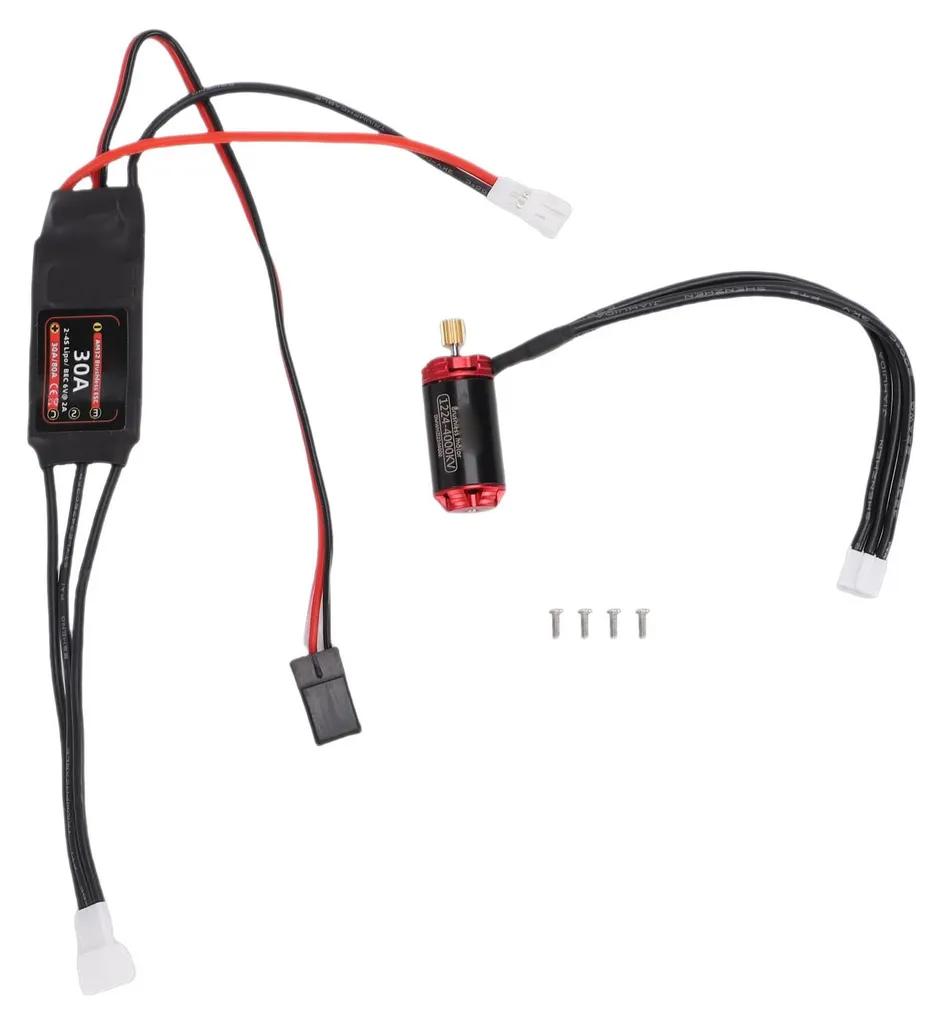 Kit moteur brushless 1224 4000kV et ESC 30A pour Axial SCX24 1/24