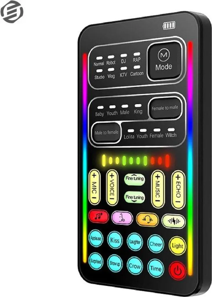Modulateur de voix multilingue avec 12 modes sonores pour PC et PS5