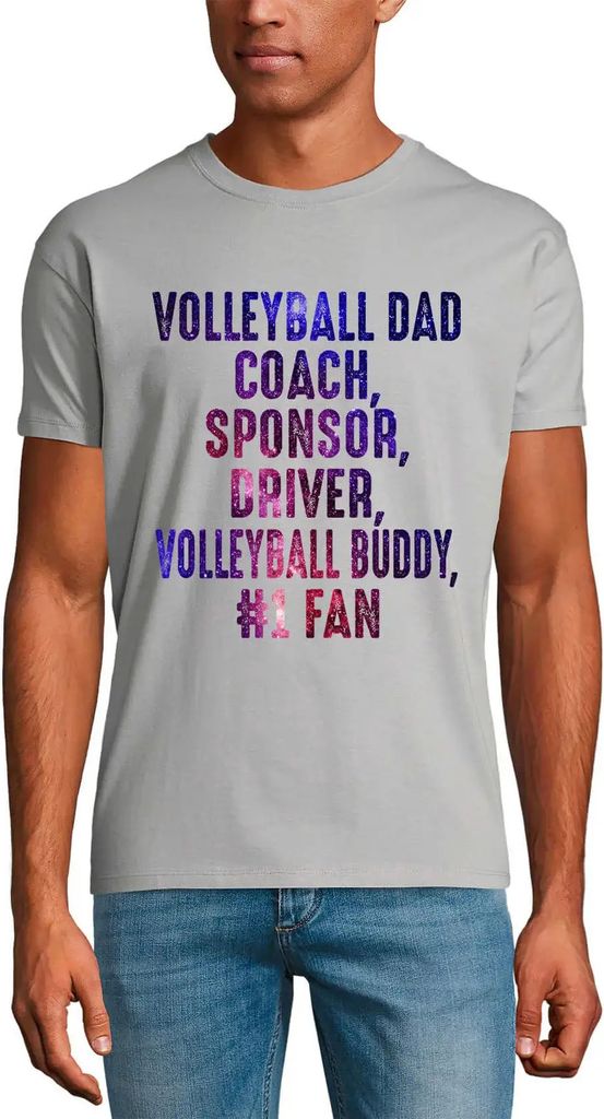 Herren Grafik T-Shirt Volleyball-Papa Volleyball-Papa - für Volleyballspieler – Volleyball Dad Volleyball Daddy - For Volleyball Players