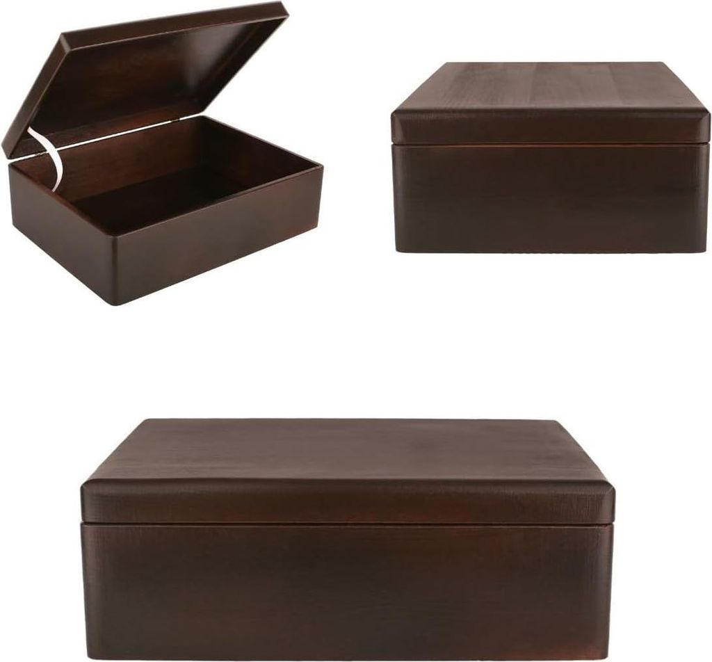 Creative Deco XL Grande Marrone Scatola in Legno 40x30x14cm Immagine del prodotto 