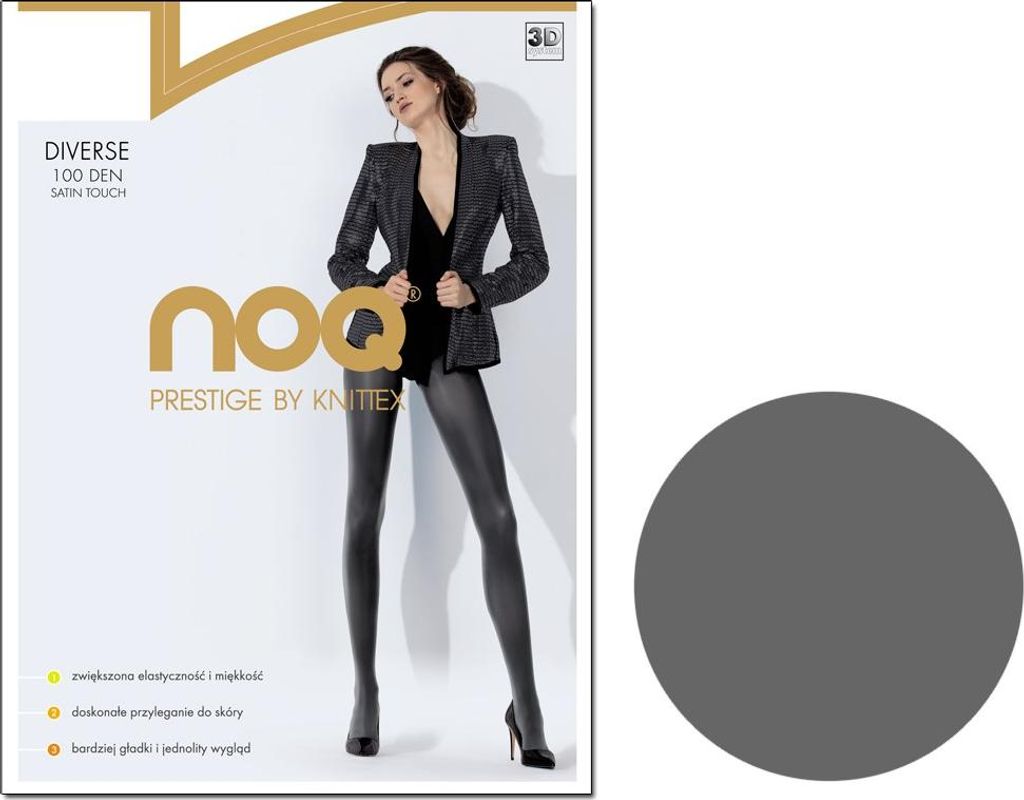 Glitzernde, blickdichte Strumpfhose 100 den 2 Grigio