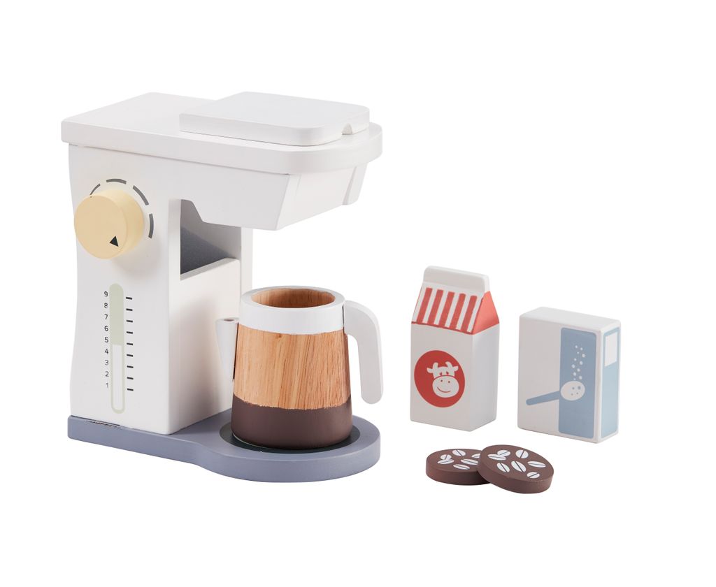 Kids Concept Kaffeemaschine mit Zubehör, Küchenspielzeuge