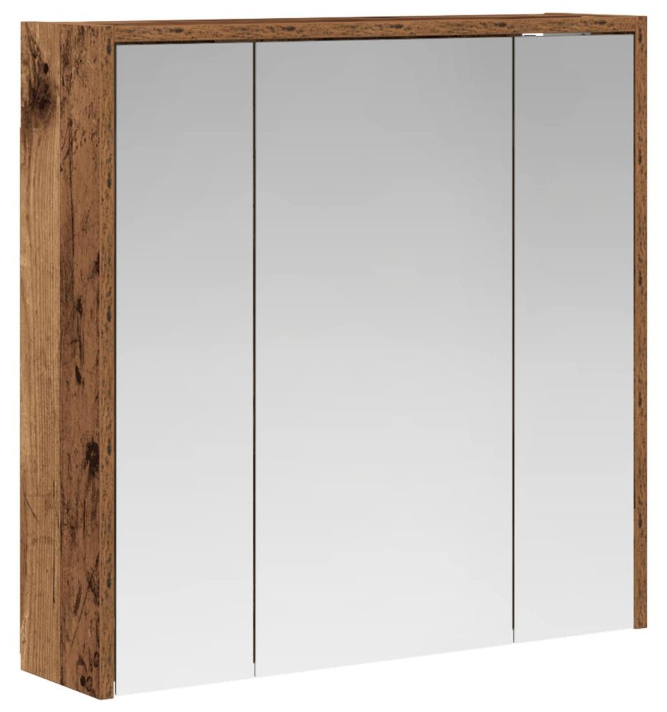 Badezimmerspiegelschrank Altholz 63,5 x 16 x 62,5 cm