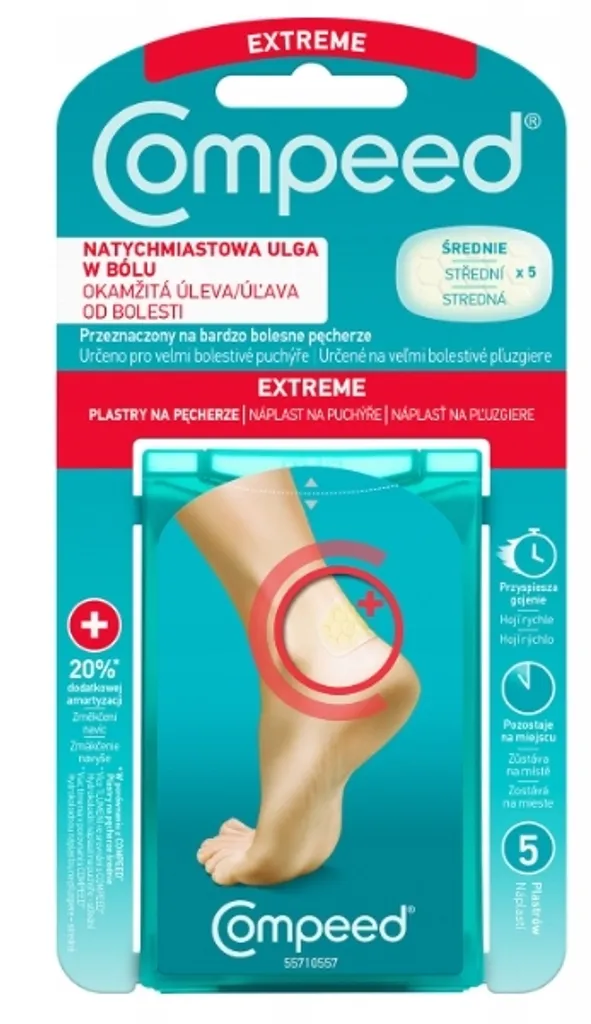 Soulager Douleur Ampoule Talon : Pansements Compeed Extrêmes Haute Tenue x5