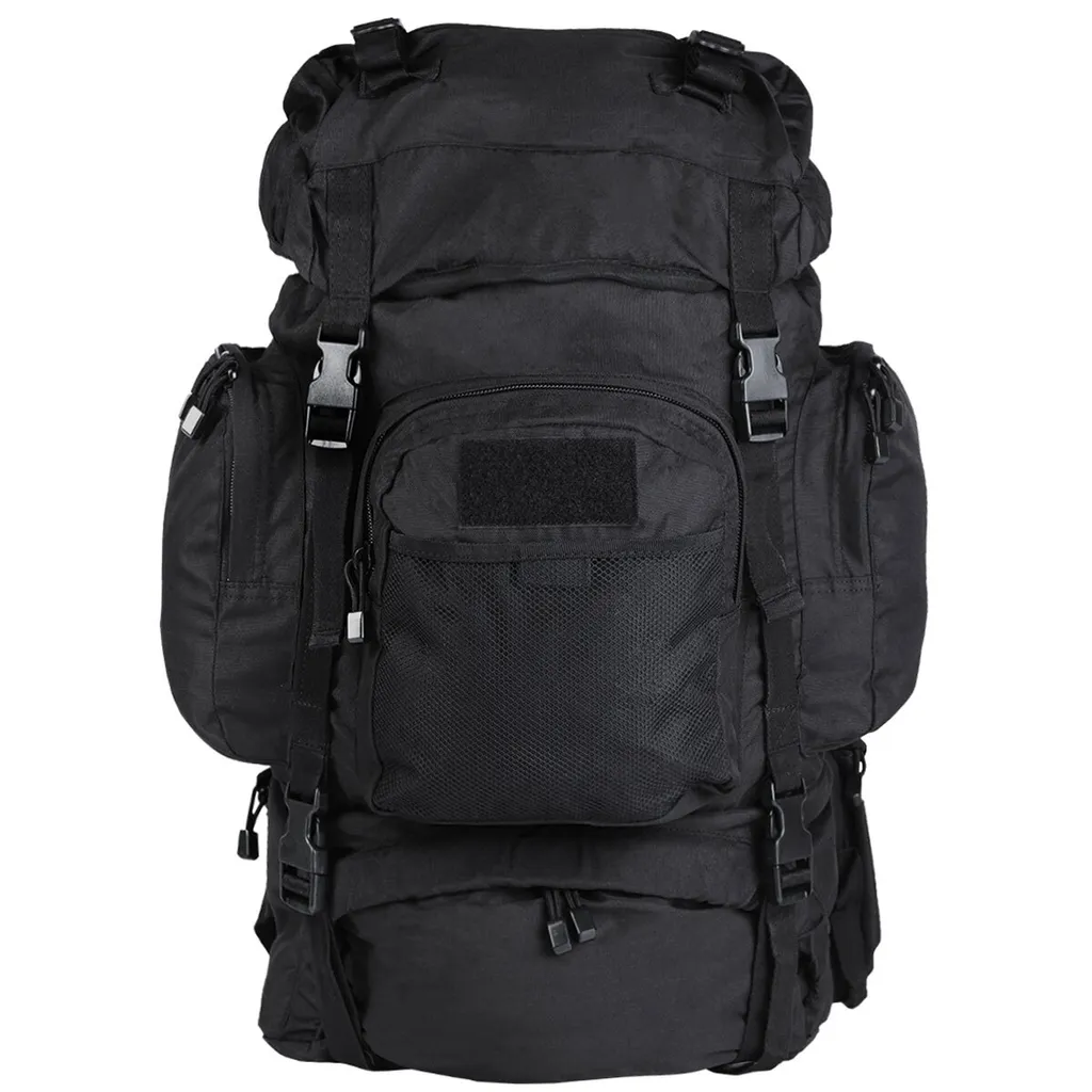 Sac à dos Mil-Tec Commando 55L Noir - Multifonction et Imperméable