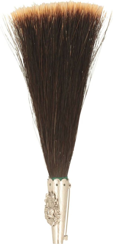 Hutanstecker Schützenschild mit Gamsbart-Imitat von Hut-Breiter in schwarz