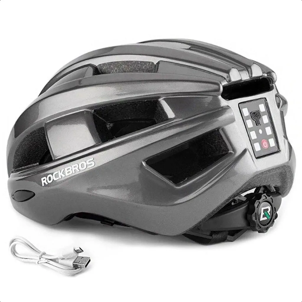 Casque de Vélo Rockbros Zk-013Ti Gris - Protection Cycliste Route VTT