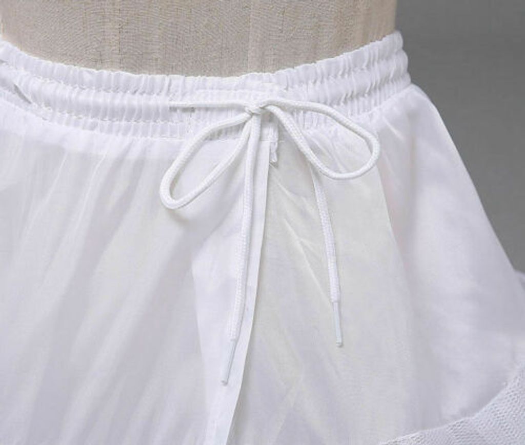 FLOTRUTE Reifrock Mit 3 Ringen - Verstellbarer Petticoat Für Brautkleider & Ballkleider