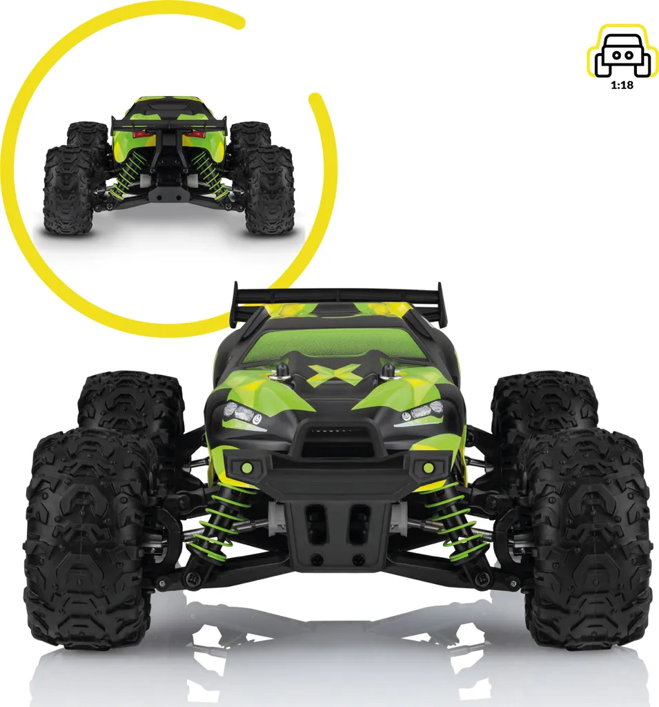 Voiture RC incassable 45 km/h X-Monster 3.5 avec 2 coques de rechange - 23