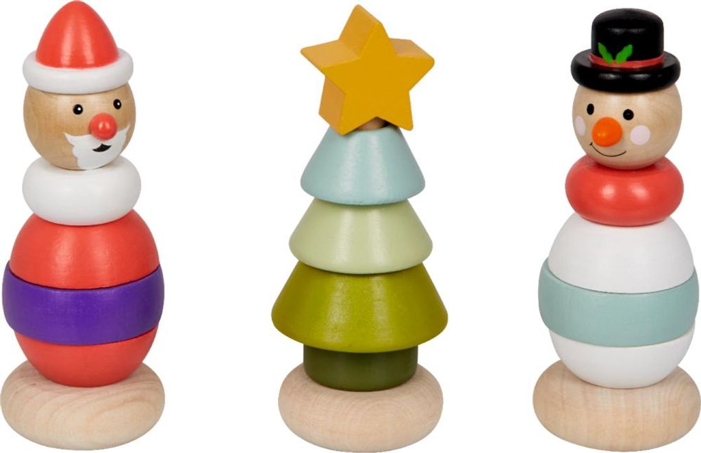 Winterzauber Im Weihnachtswald - Holz-Stapelfigure Produktbild 