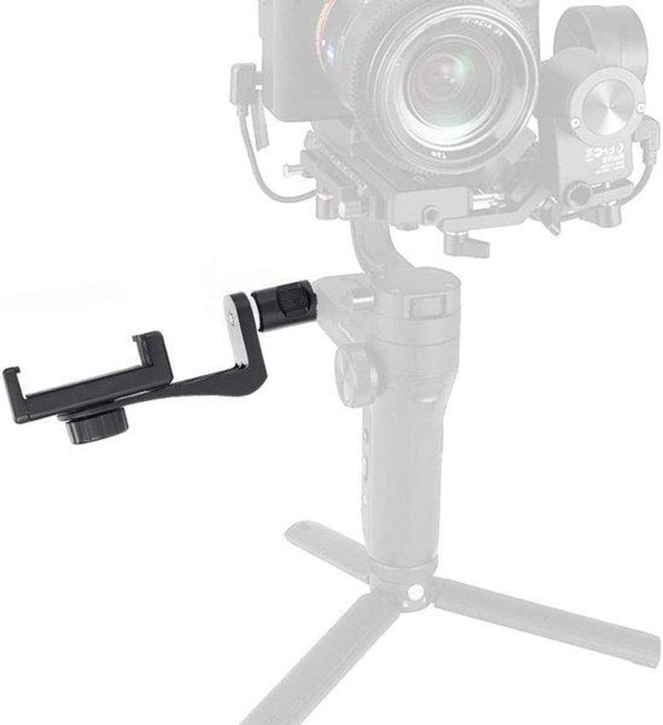 Handheld Videostabilisator - Smartphone-Klemmhalterung - 14,5 cm - Schwarz