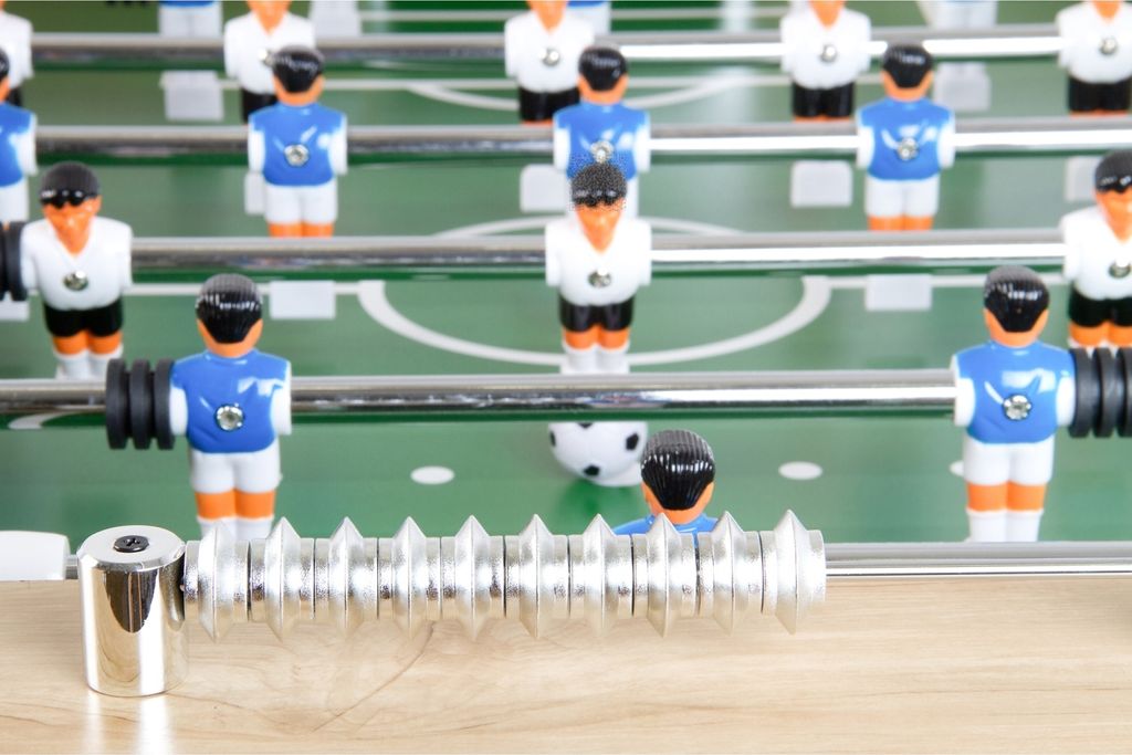 Profi Tischfußball Leeds Kicker Hellbraun Tischkicker Produktbild 7