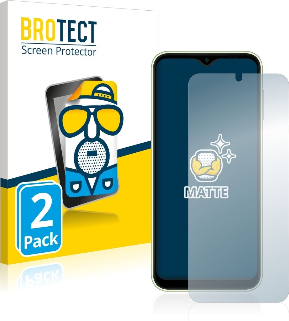 2x BROTECT Schutzfolie für Samsung Galaxy A14 5G Displayschutz Displayschutzfolie Folie Matt Entspiegelungsfolie