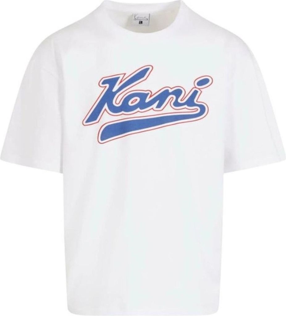 Karl Kani Herren T-Shirt Varsity Print white S