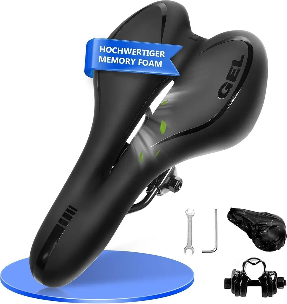 Selle de vélo Gel Anti-douleur Imperméable pour VTT et Route