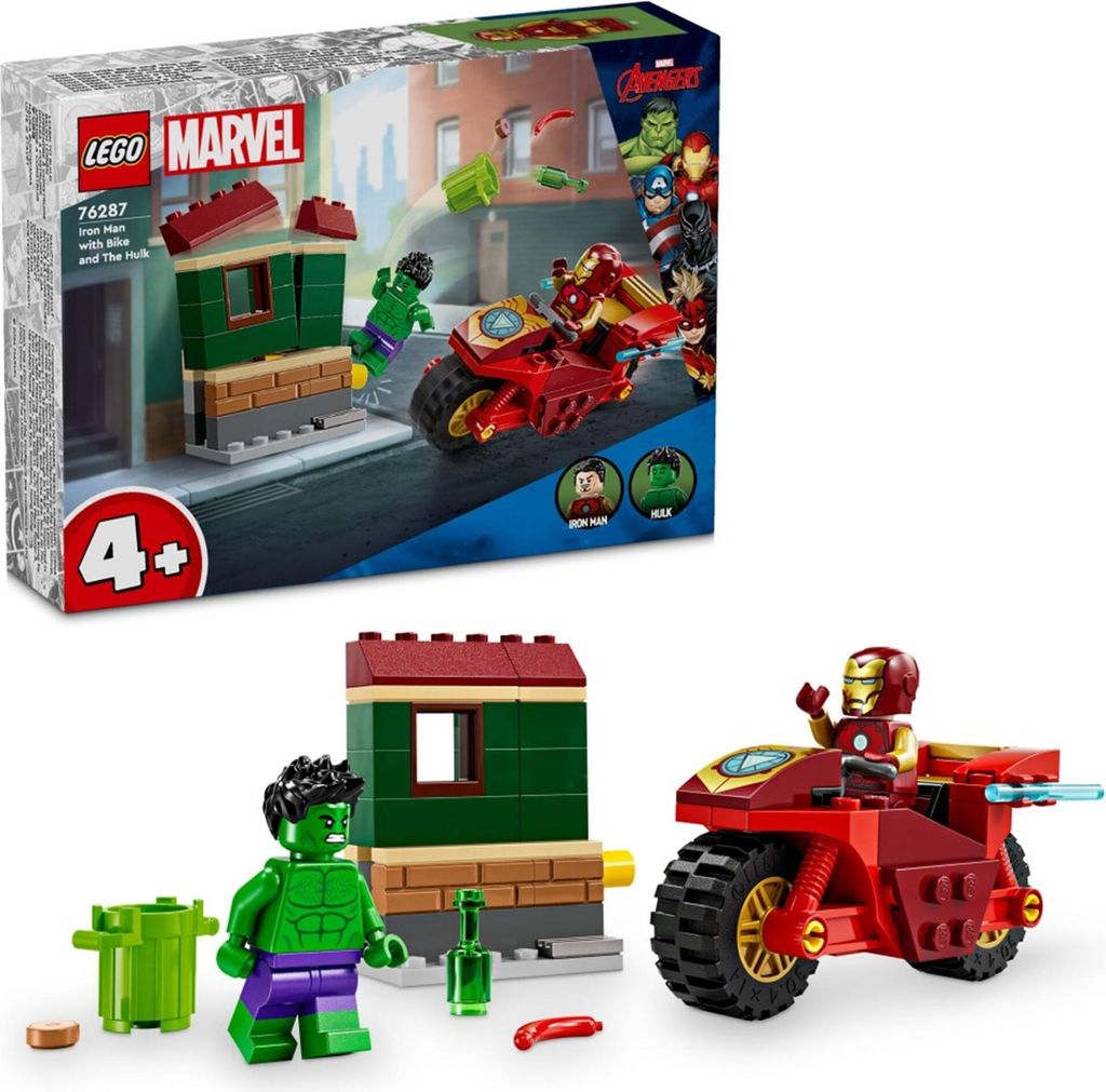 Iron Man s motorkou a Hulk Obrázek produktu 