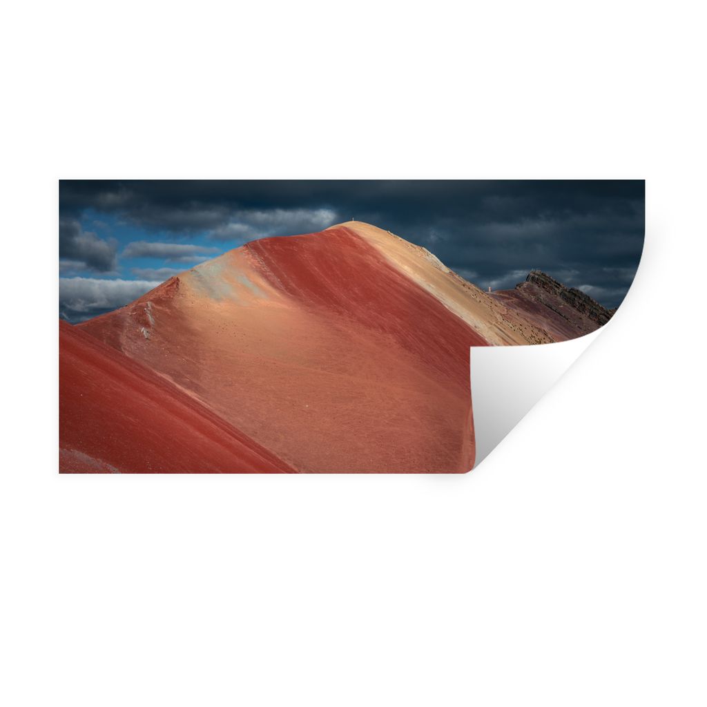 MuchoWow Wandtattoo Wandsticker Wandaufkleber Landschaft - Natur - Berge - Wolken 160x80 cm Selbstklebend und Repositionierbar - Sticker - Dekorf...