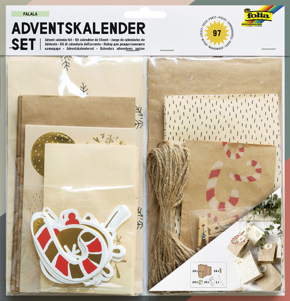 folia Adventskalender-Set FALALA 97-teilig Produktbild 