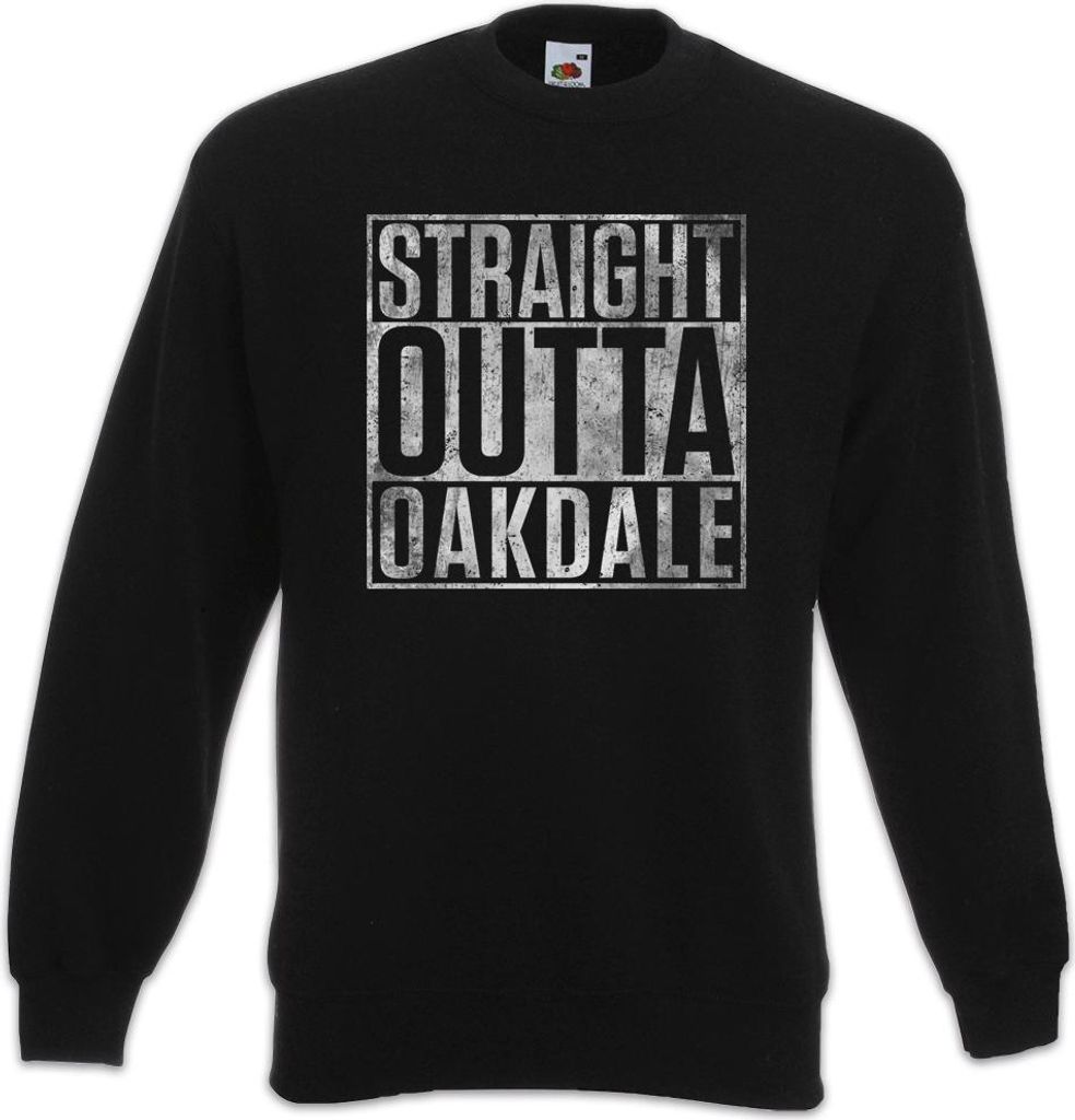 Urban Backwoods Straight Outta Oakdale, Sweatshirt, Farbe: Schwarz, Größe: 2XL