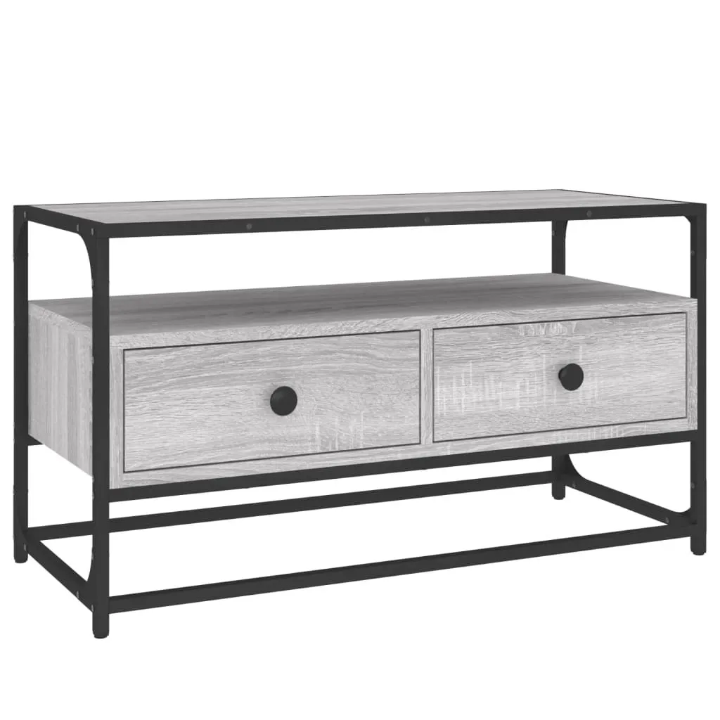 Mobile TV grigio Sonoma 80x35x45 cm Materiale a base di legno