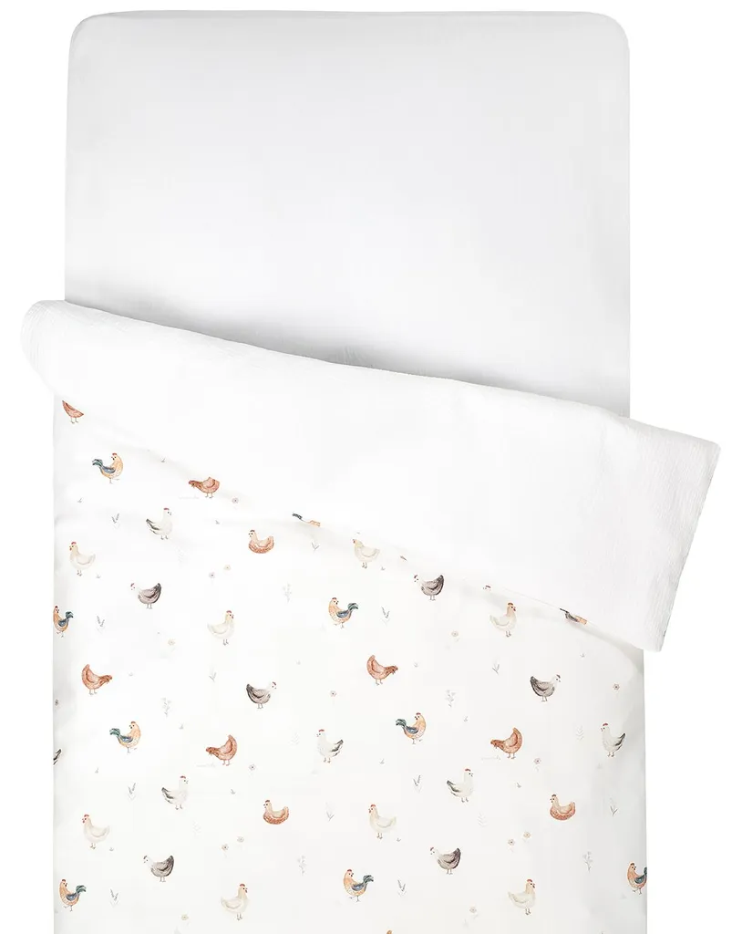 Couette Anti-Allergique 100x140 cm Écru - Sommeil Paisible Enfant