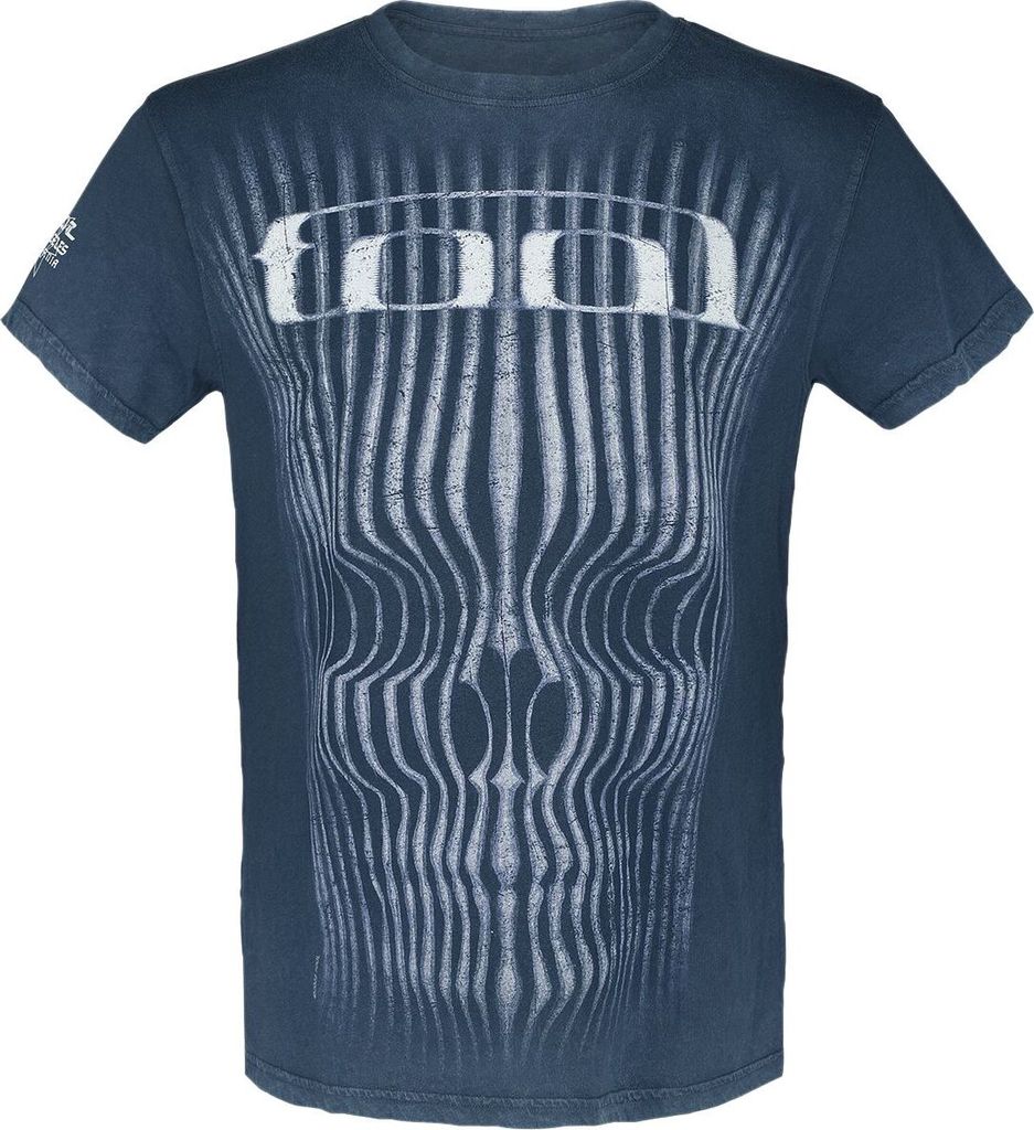 Tool T-Shirt Herren Grid Skull blau Band-Merch, Bands 100% Baumwolle L