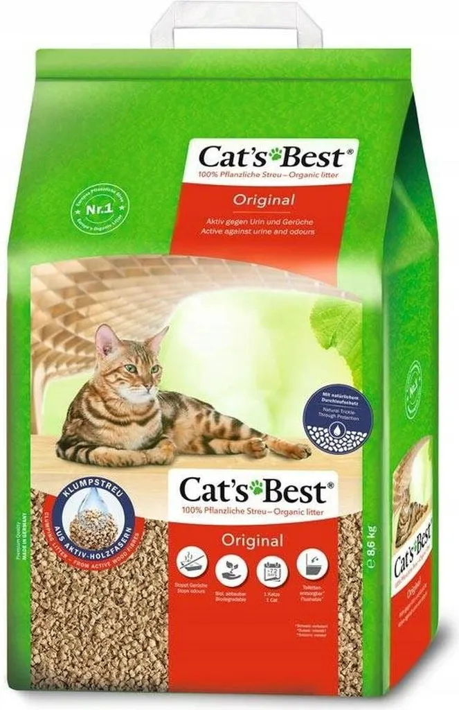 Lettiera Cat's Best Original 5 L: Igiene Naturale per Gatti Esigenti