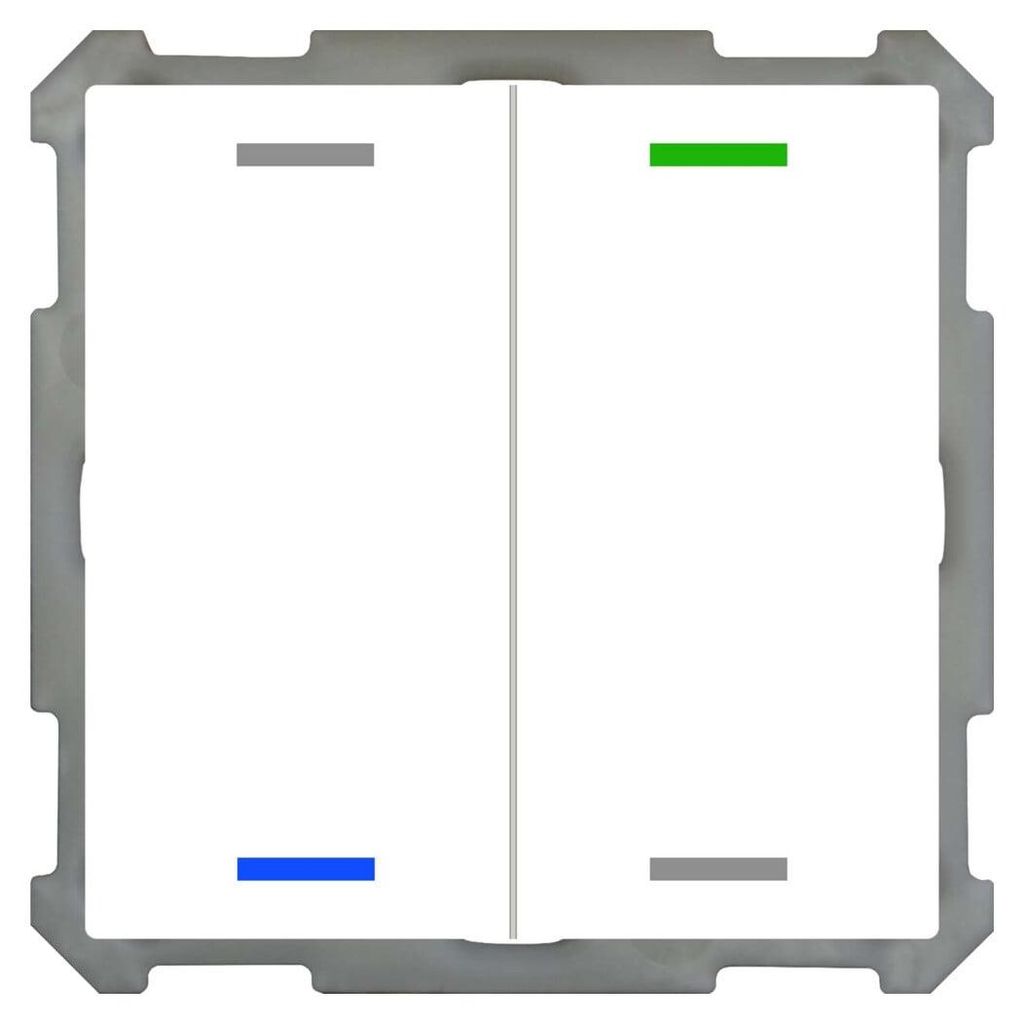 MDT technologies Taster Light 63 2-fach RGBW,Studiows,glä BE-TAL63T2.01