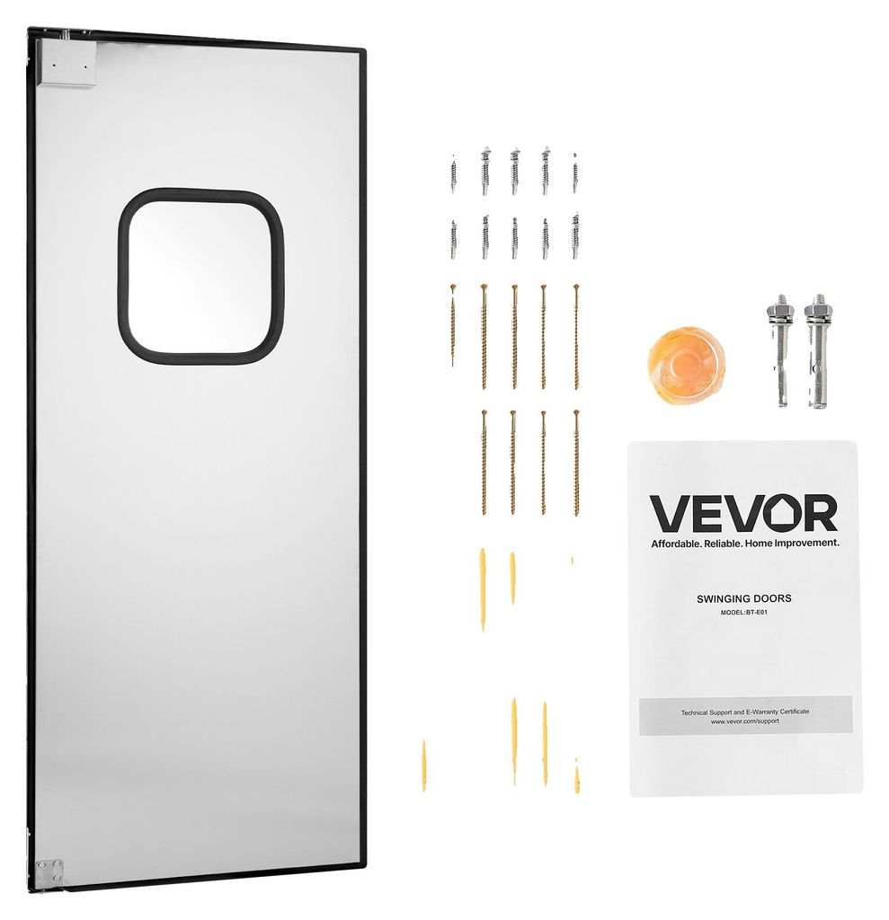Drzwi Wahadłowe Vevor 917X78X2133 Mm Jednopanelowe Stal Zdjęcie produktu 