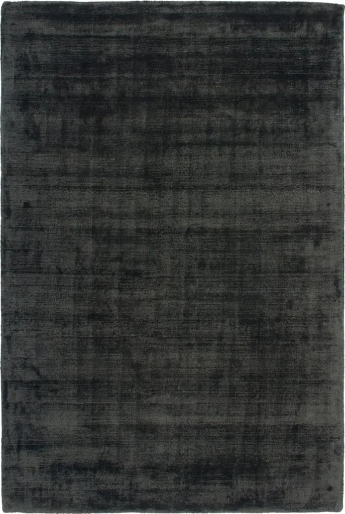 Tapis de salon rectangulaire Maori 220 anthracite en textile tissé