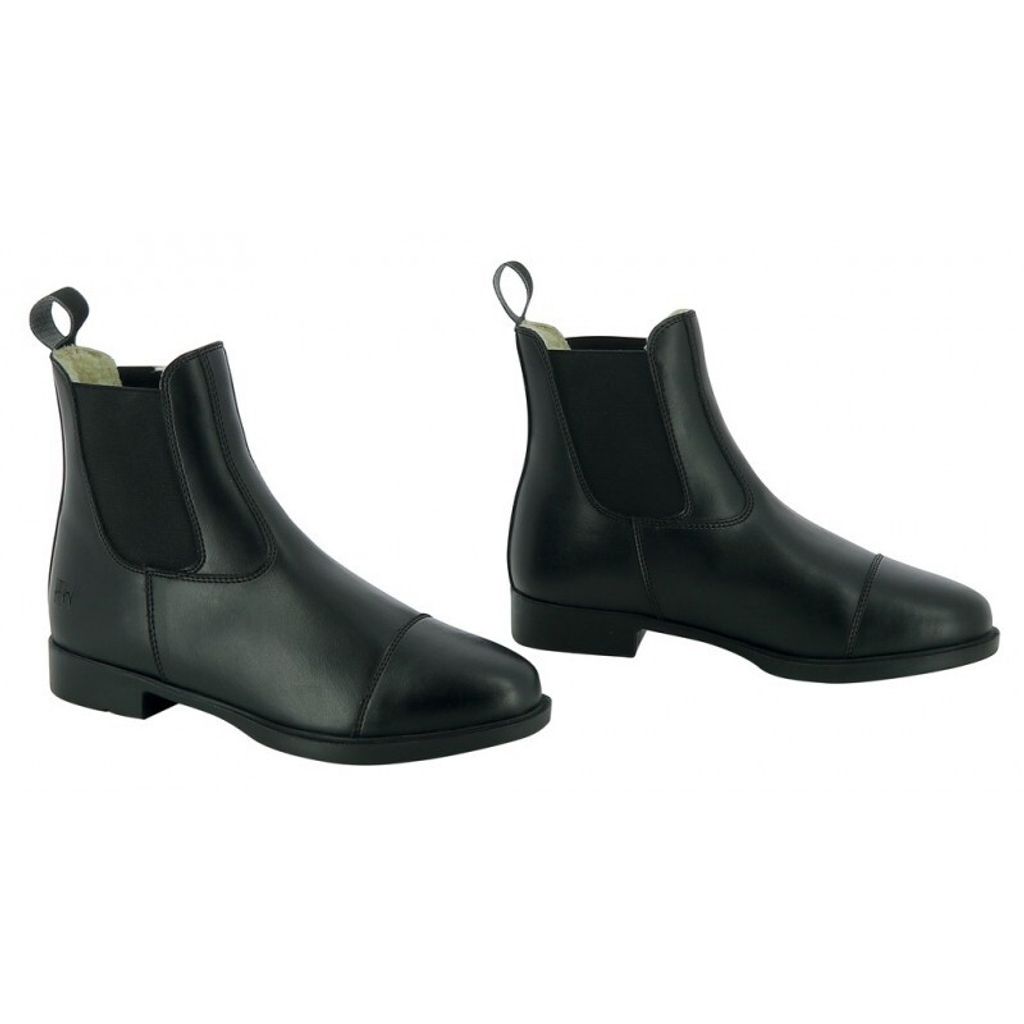 Ekkia RIDING WORLD Reit Stiefelette First gefüttert Winter schwarz, Schuhgröße:28