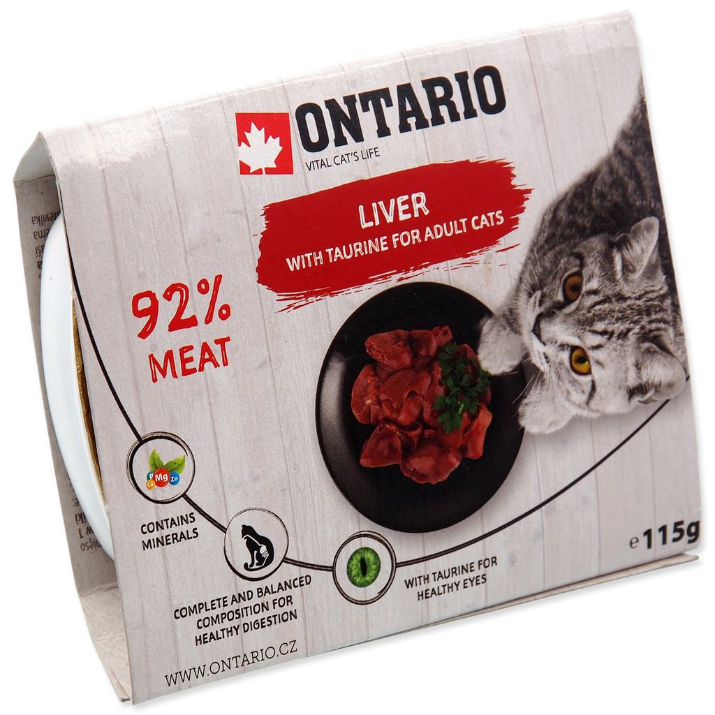 ONTARIO Alucup ONTARIO Leber 115 g / ONTARIO Aluschale Leber Katzenfutter 115 g (213-2402)