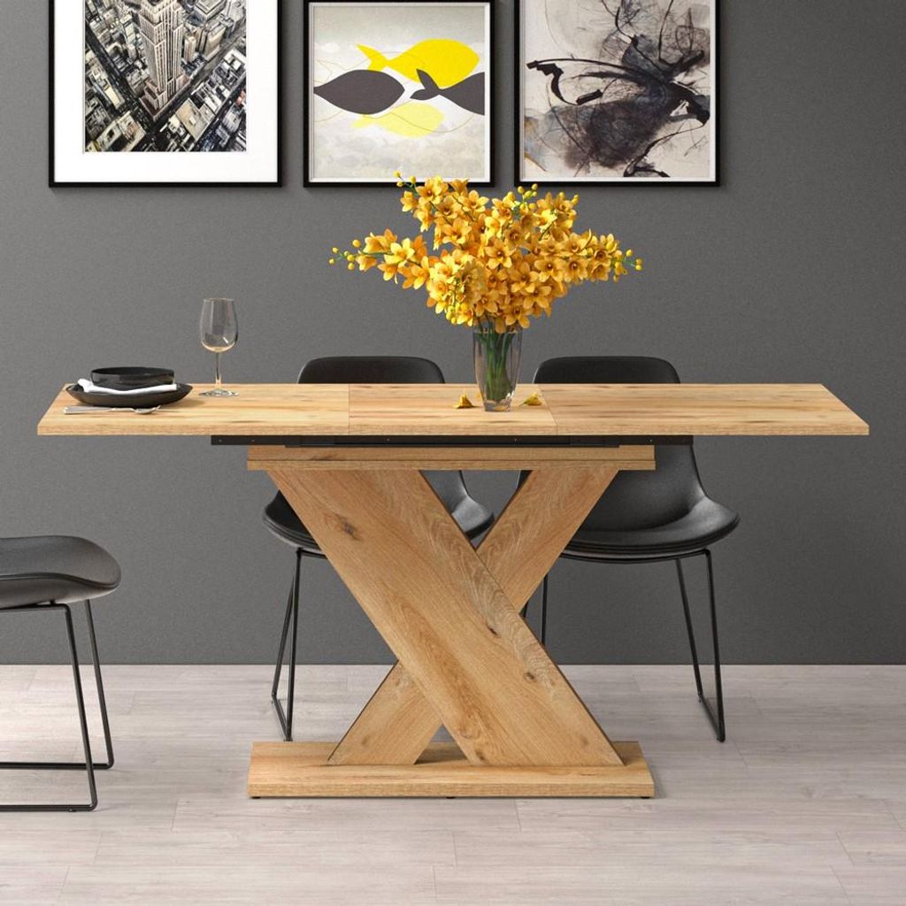 Tavolo allungabile Axi 120x75x76H colore rovere Immagine del prodotto 