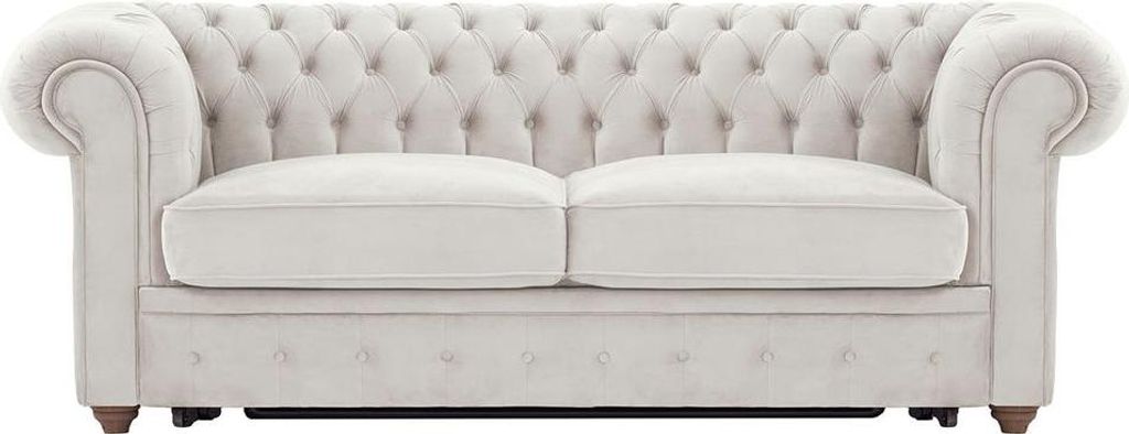 3-Sitzer Chesterfield Max Borneo Schlafsofa-Velluto 2-dark oak