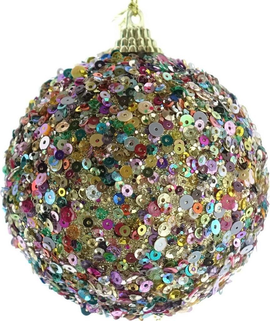 Weihnachtskugel Bunt aus Schaumstoff Ø 8cm - Kunststoff Produktbild 