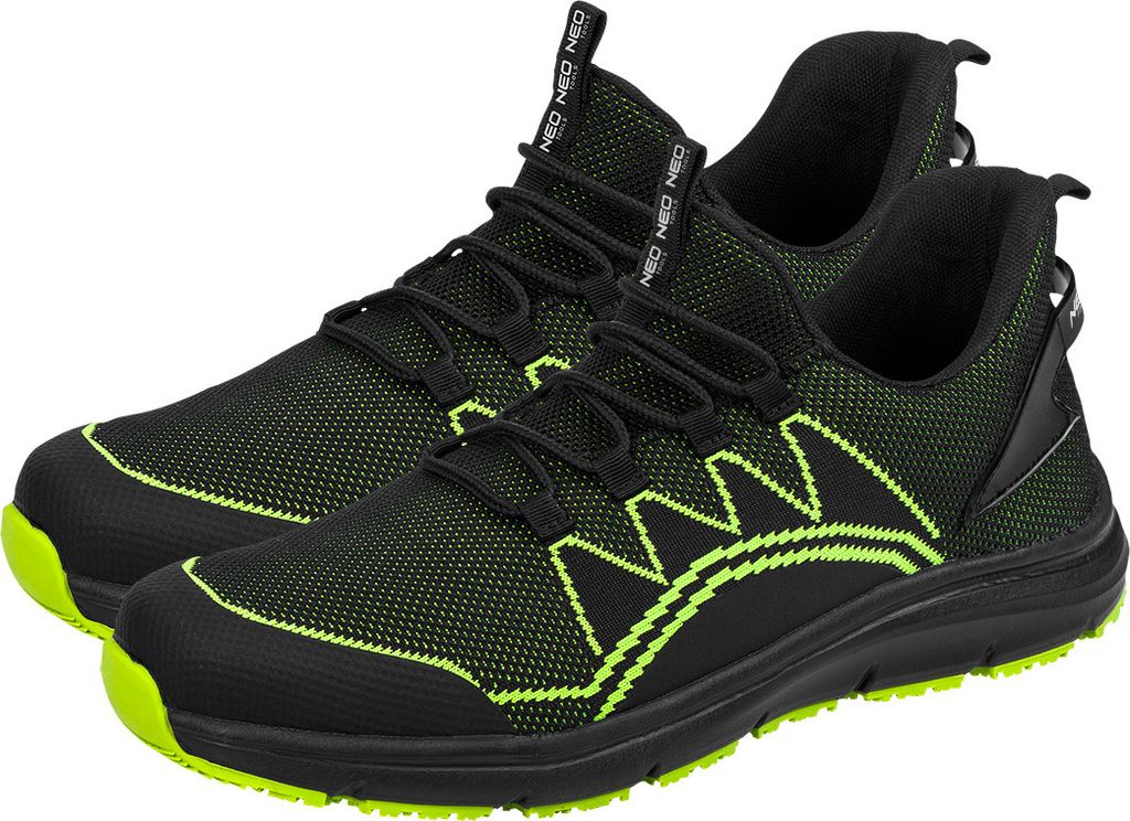 NEO TOOLS Arbeitsschuhe Stahlkappe Männer und Frauen breite rutschfeste bequem gepolsterte Sportschuhe – Größe 45