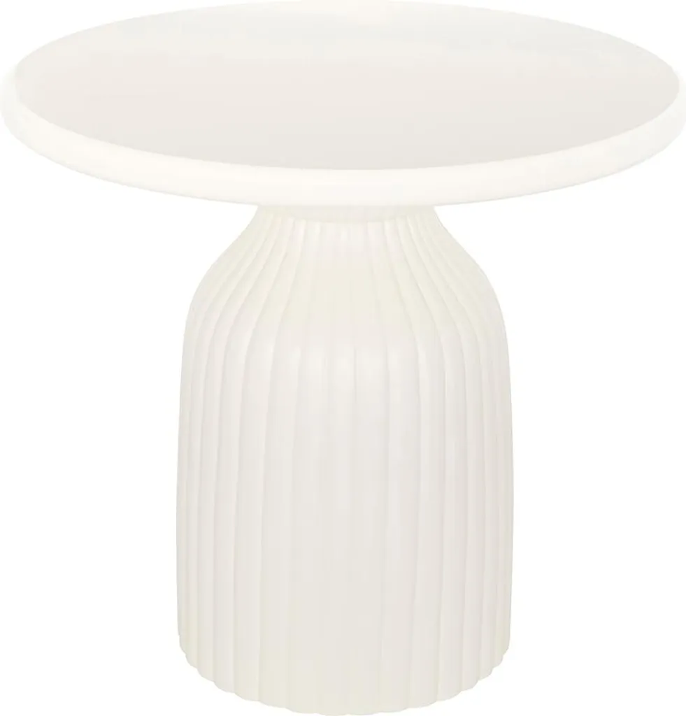 Table basse ronde Ø 55 cm design Totem Theodore Ivoire Eazy Living