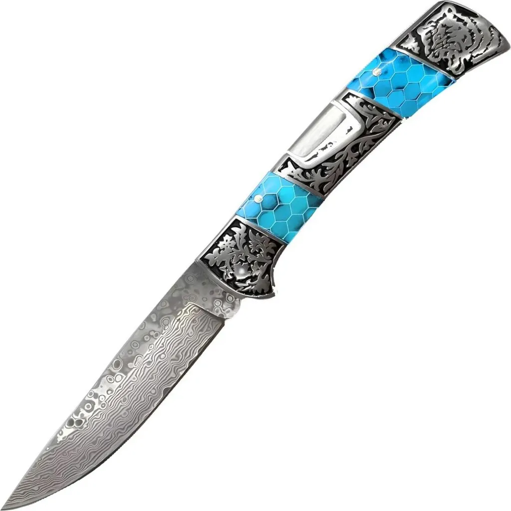 Couteau pliant outdoor Columbia DB3159 pour randonnée et bushcraft
