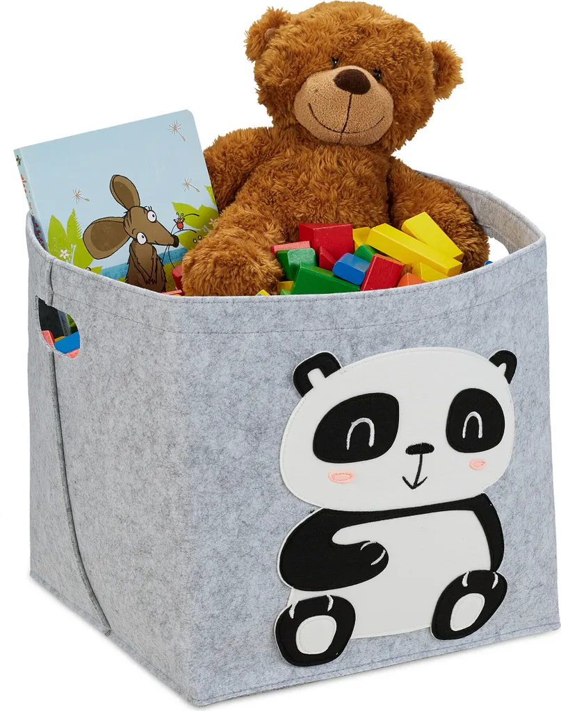 Paniers de Rangement Panda en Feutre Relaxdays - Fini le Désordre !
